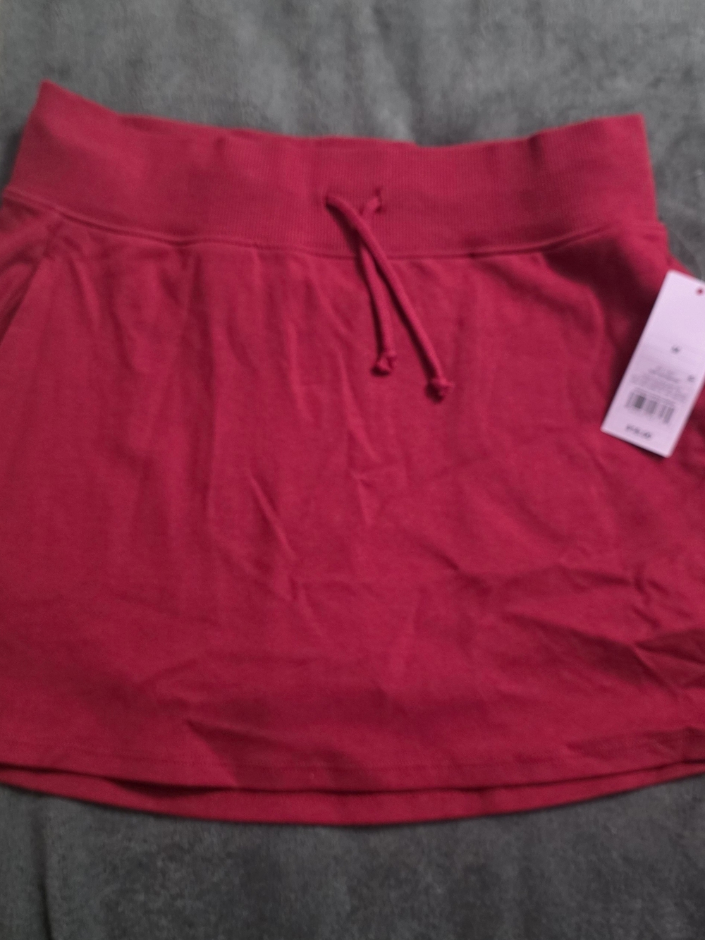 wild fable Bright Red Drawstring Knit Mini Skort